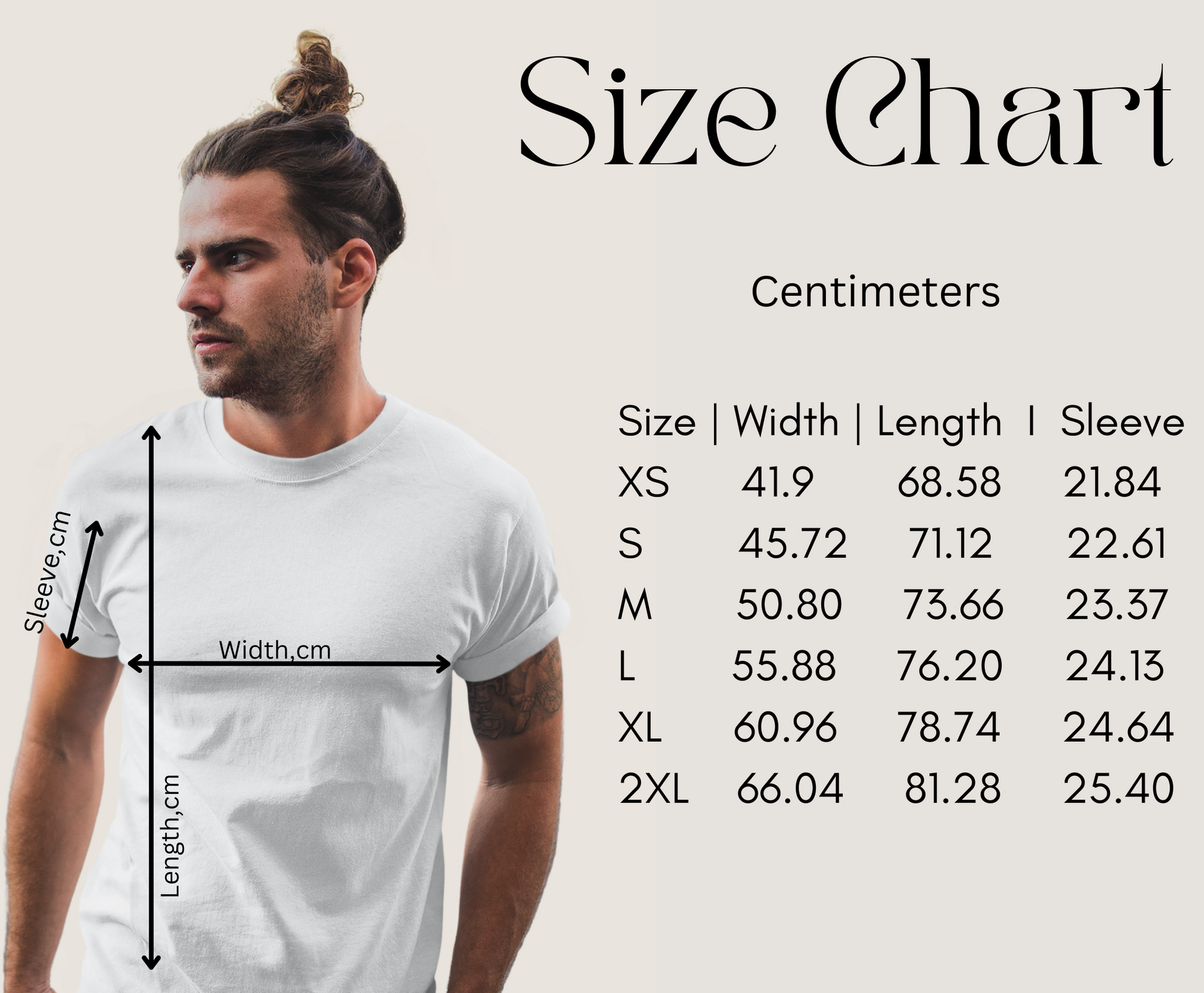 size chart shirt